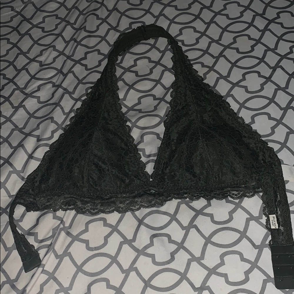 Gilly Hicks Lace Halter Bralette/Lounge Bra